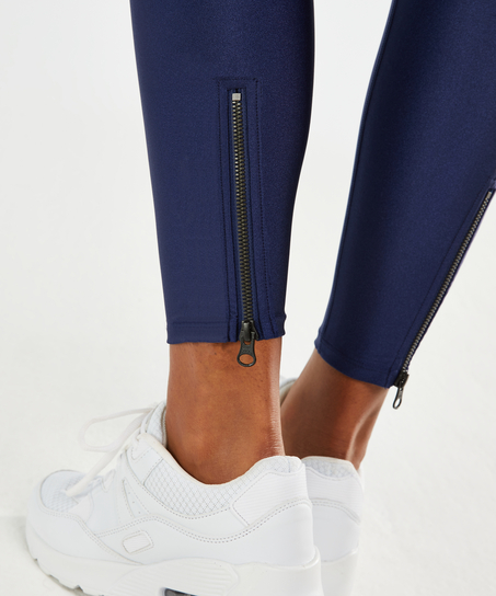 HKMX High Waisted Sportlegging Shine, bl&aring;