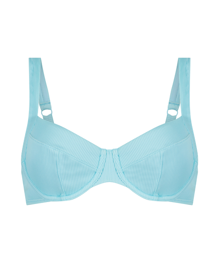 Ikke-formstøbt bikinitop med bøjle Texture, Sort