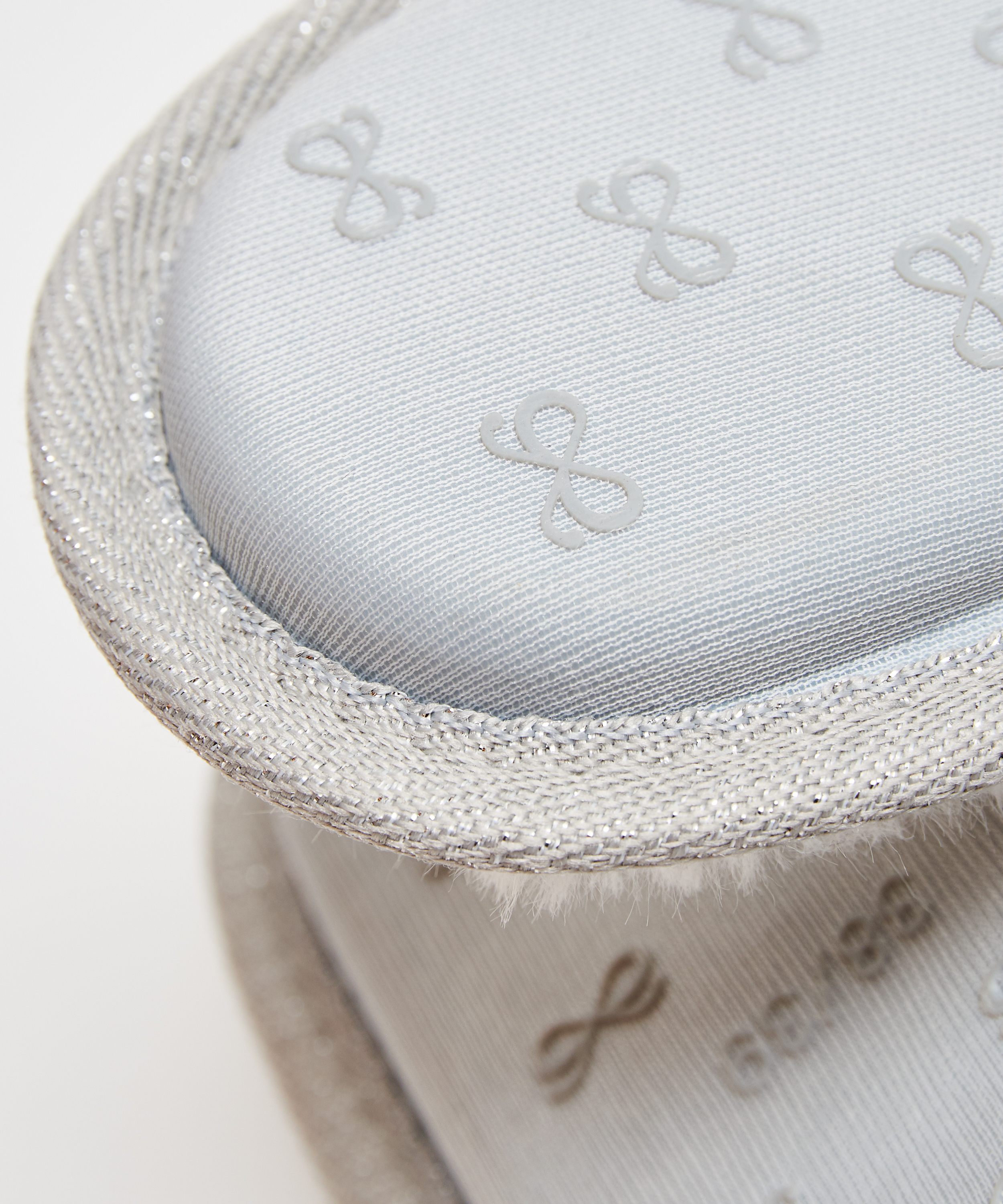 Tøfler Fancy Knit, Grå, main