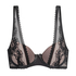 Formstøbt halvskåls-bøjle-bh Malika, Sort