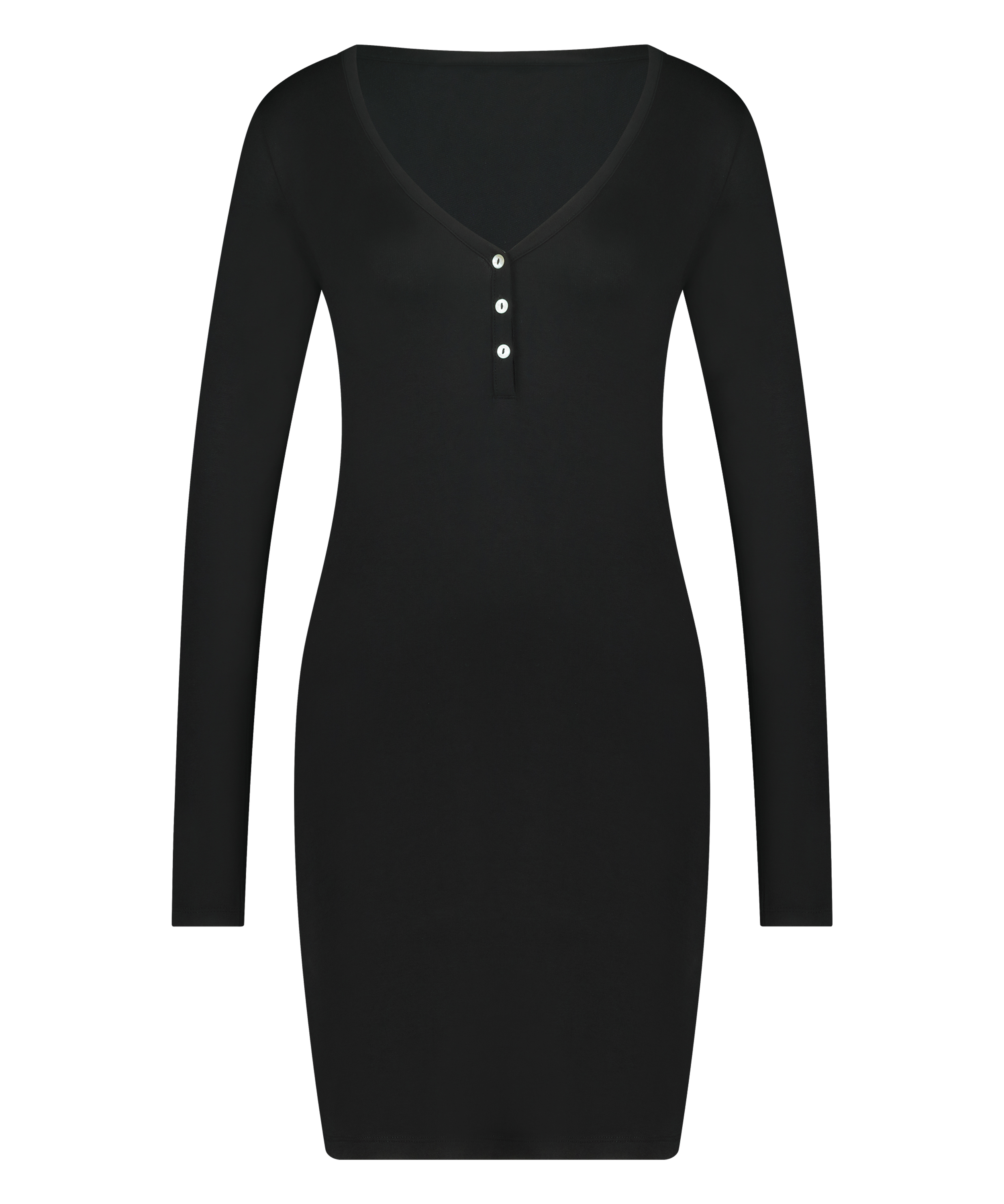 Pyjamas-Nattr&oslash;je Henley, sort, main