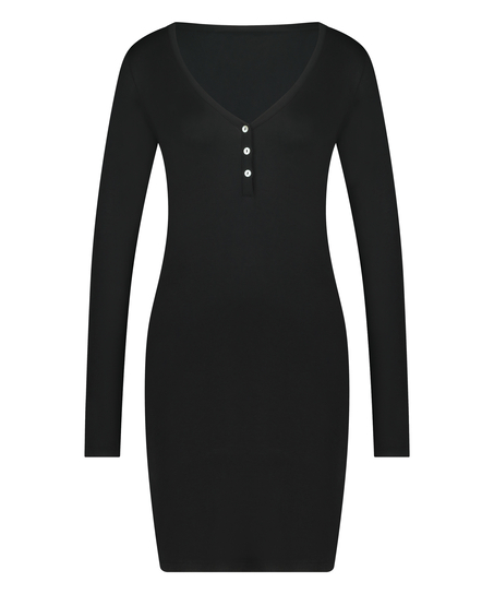 Pyjamas-Nattr&oslash;je Henley, sort