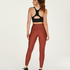 HKMX High waisted sportsleggings Shine On, R&oslash;d
