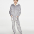 Teens Fleece Jumpsuit, Grå