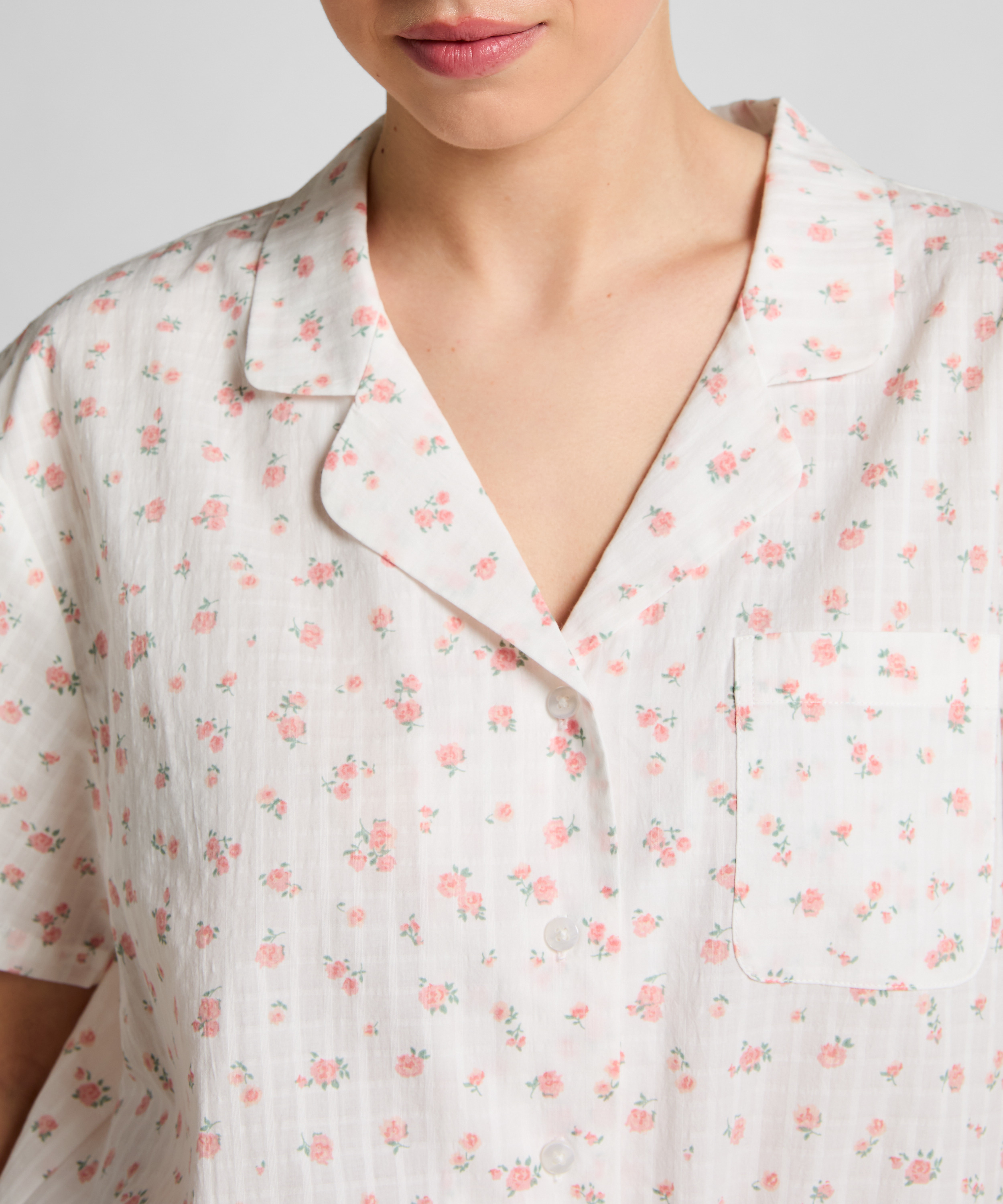 Pyjamasjakke, Hvid, main