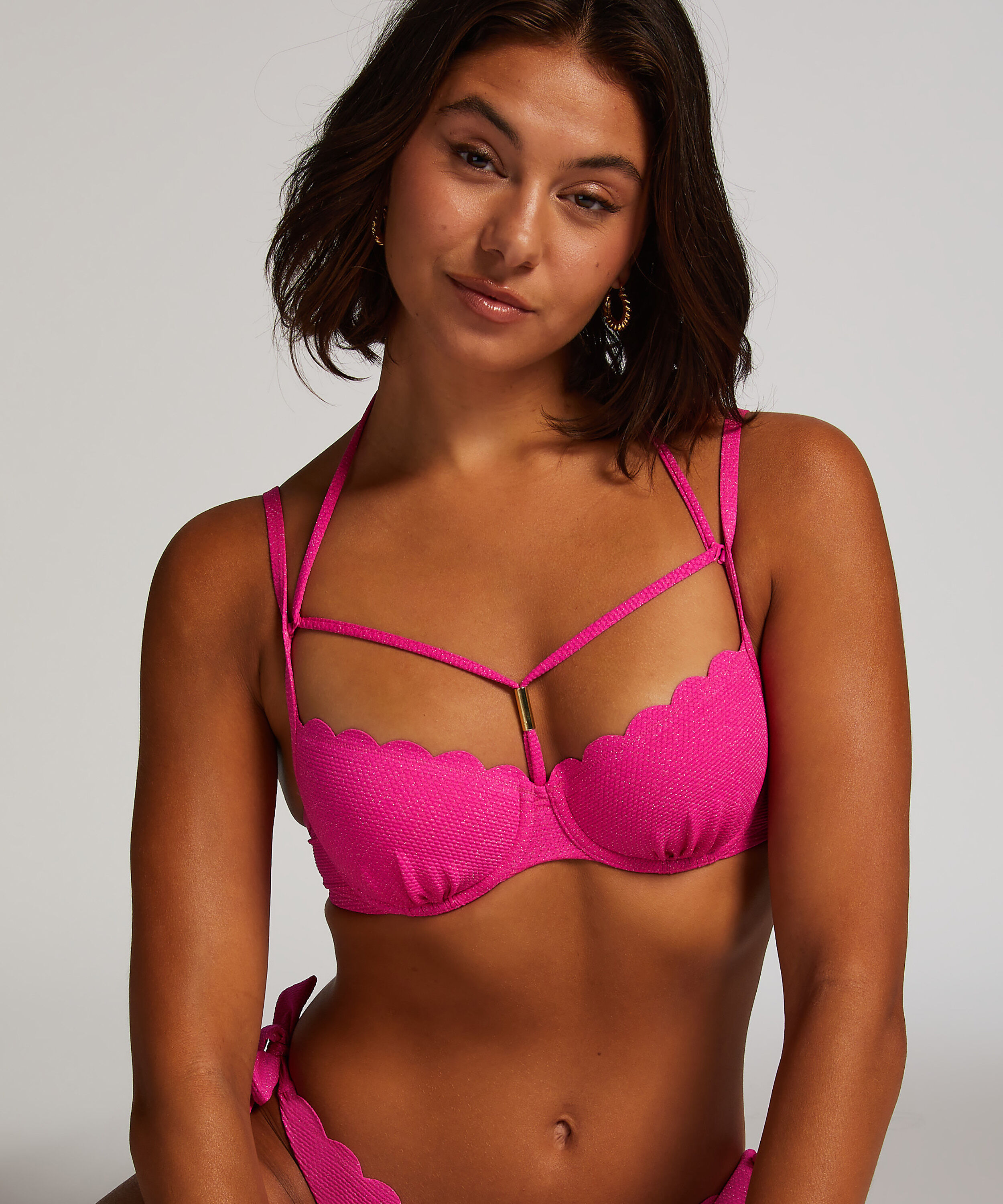 Bikinitop Scallop Lurex