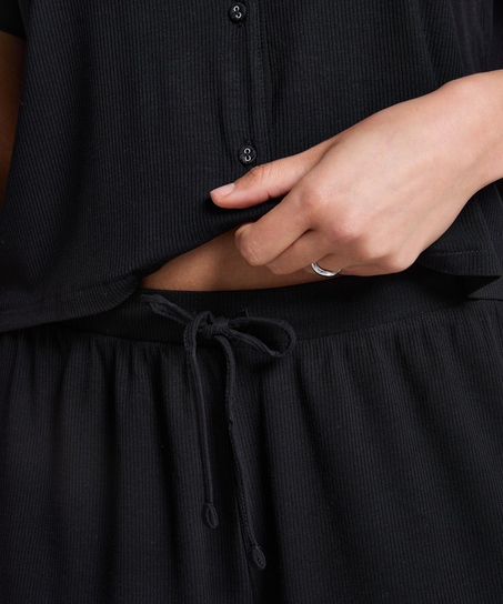 Short Jersey Rib Essential, sort