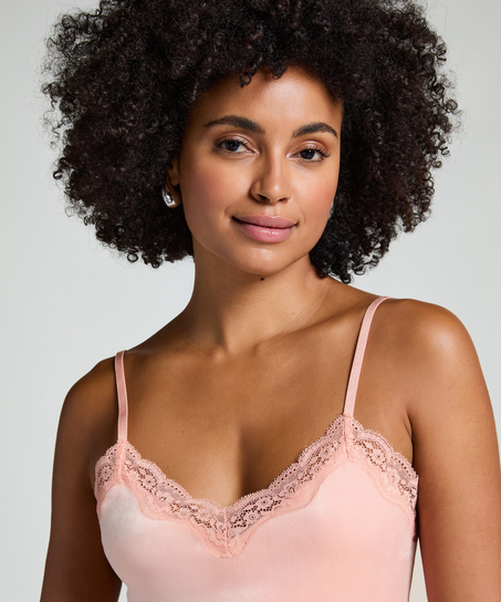 Cami top Velours Lace, Lyser&oslash;d