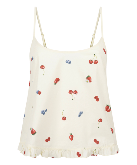 Vævet camisole, Gul