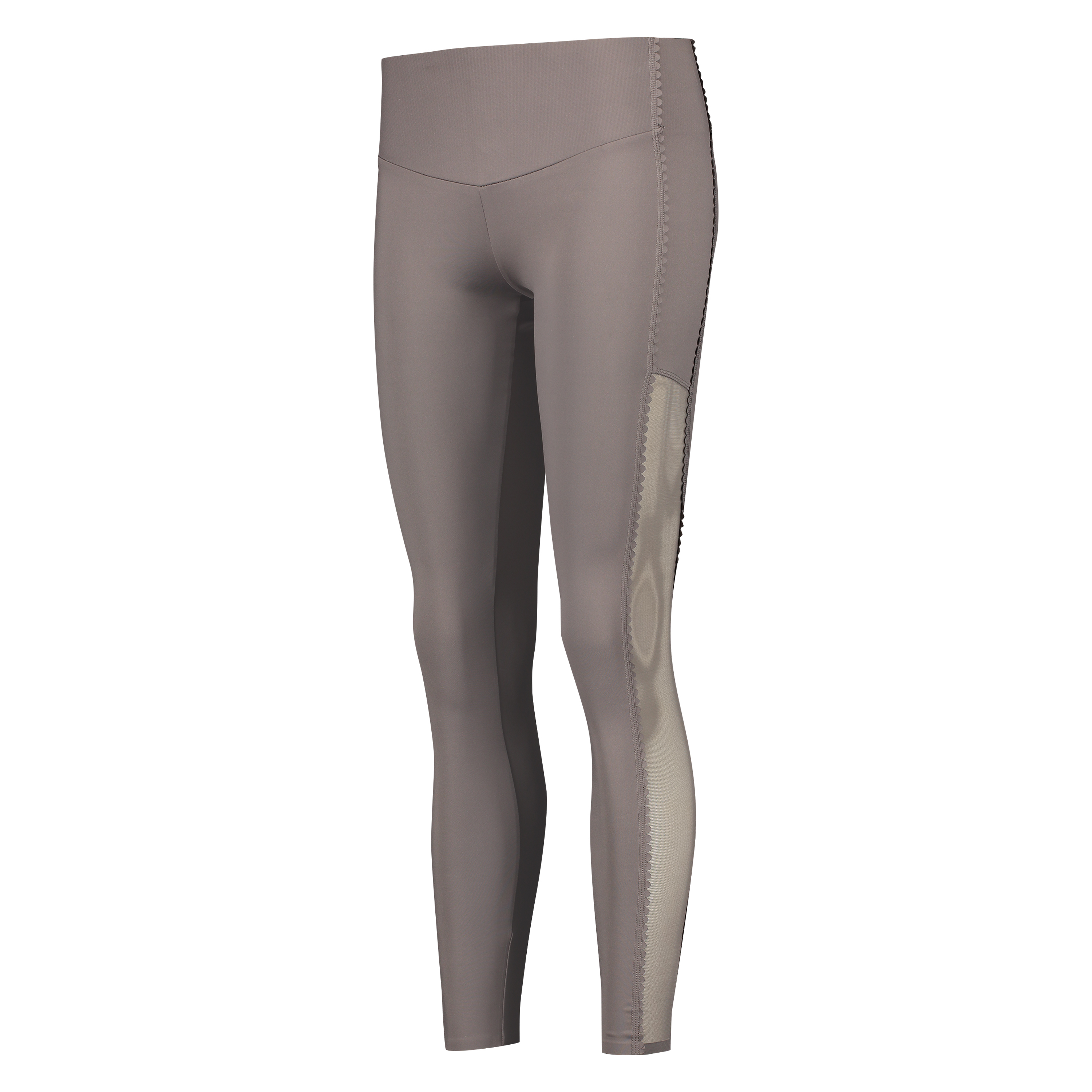 HKMX High waisted sport legging Scallop, Gr&aring;, main