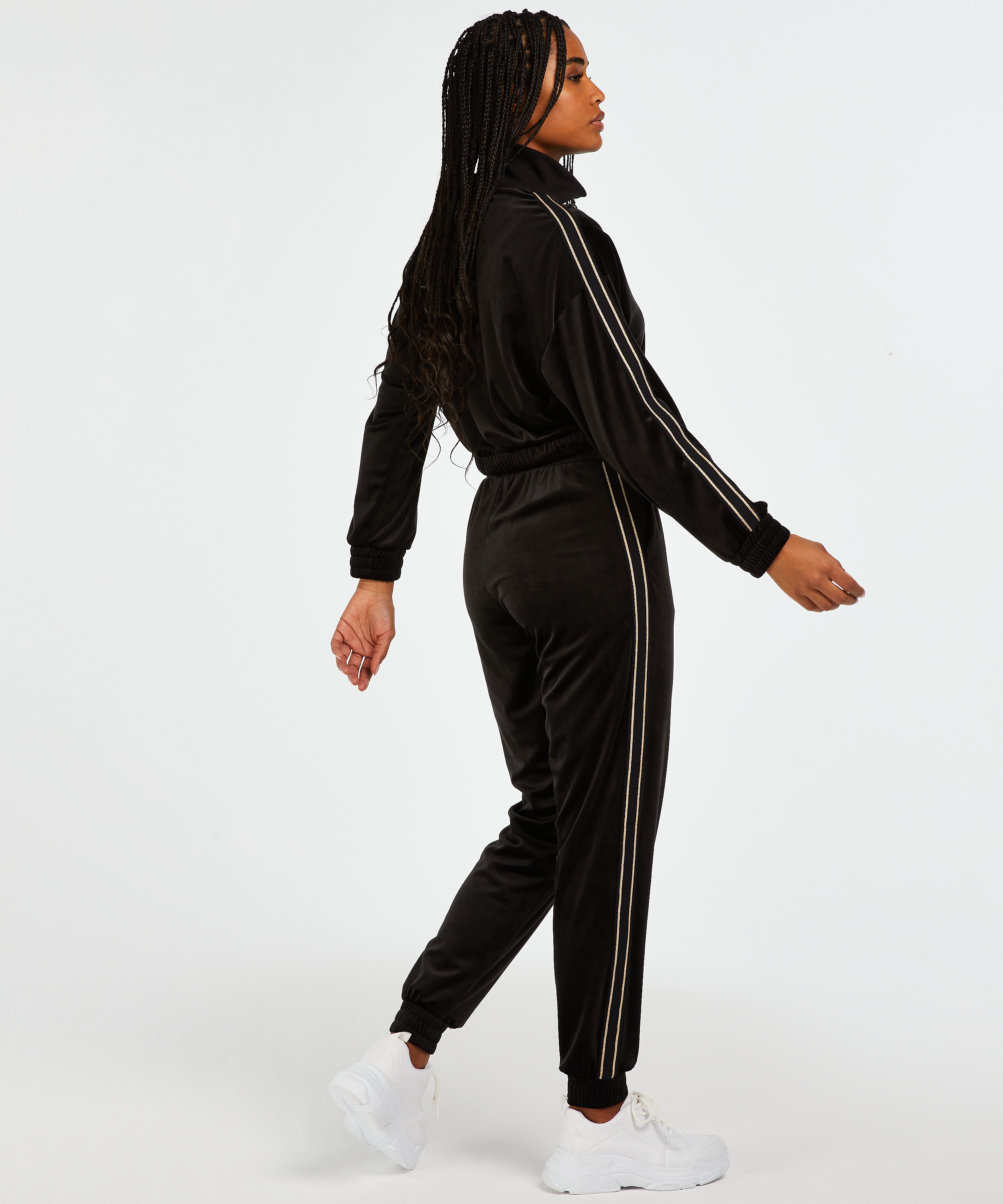 HKMX Sportsbukser Velour, sort, main