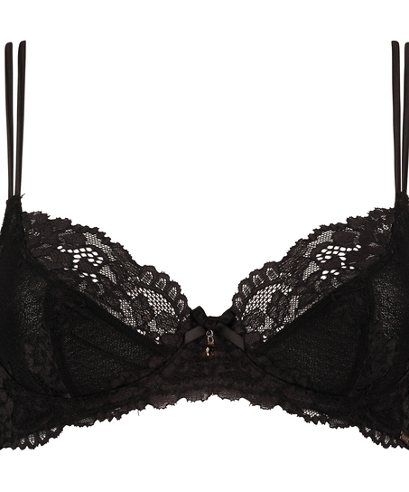 Non-padded underwired bra Jolie, Sort