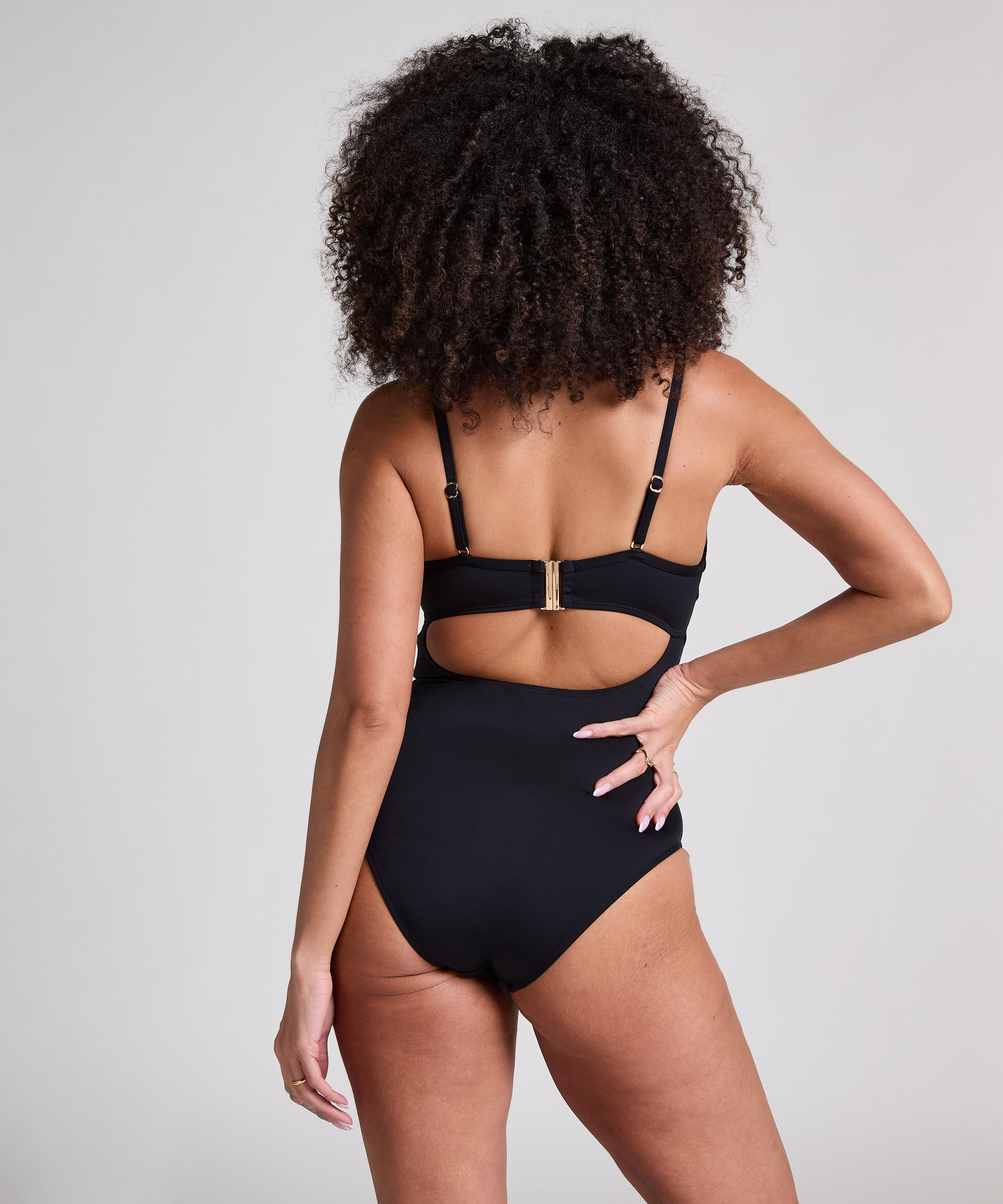 Badedragt Neoprene, Sort, main