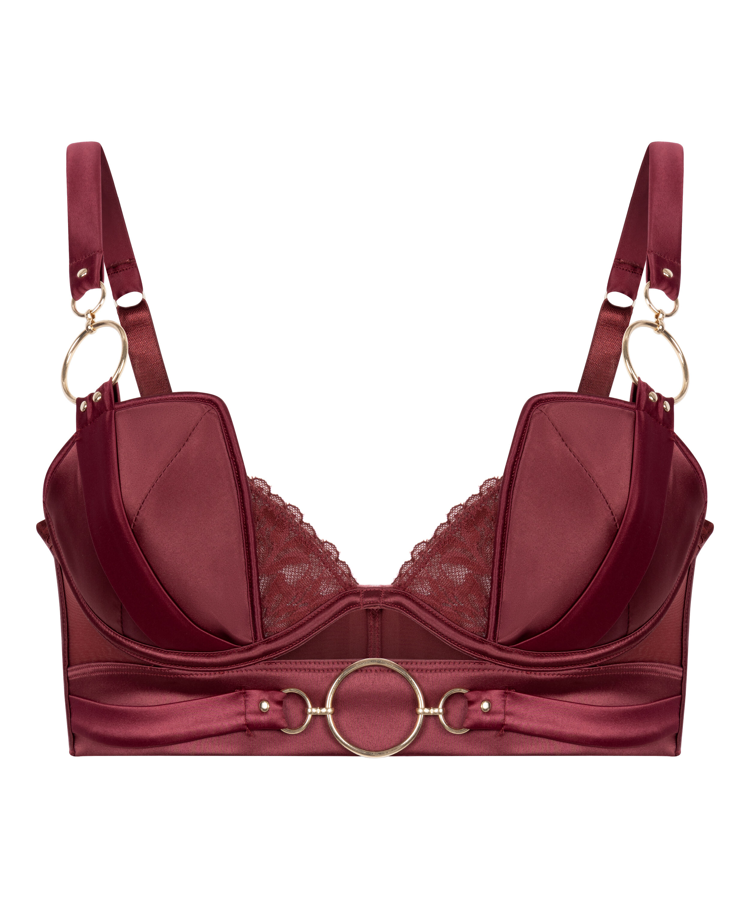 Marjolein formst&oslash;bt longline b&oslash;jle-bh, R&oslash;d