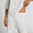 Pyjama Set Cotton Jersey Long, Hvid