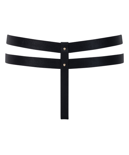 Åben skridt g-streng Athena, sort