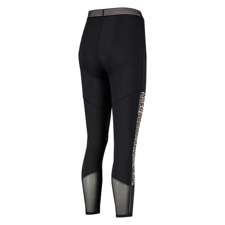 HKMX High waisted sportsleggings Leopard, Grå