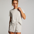 Pyjamasshorts Pointelle, Beige