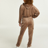 Jumpsuit h&aelig;ttetr&oslash;je velour, Brown