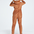Onesie Fleece Rensdyr, Brown