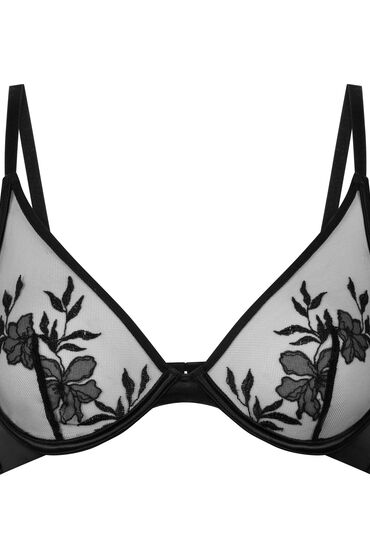 Hunkemöller Hilton ikke-formstøbt bøjle-bh sort