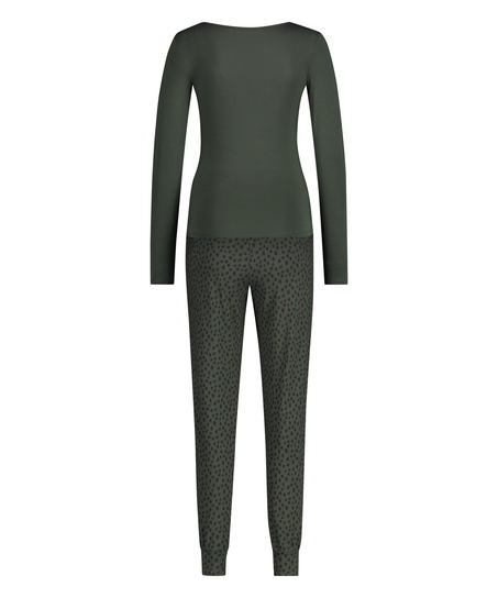 Leopard Pyjamassæt, grøn