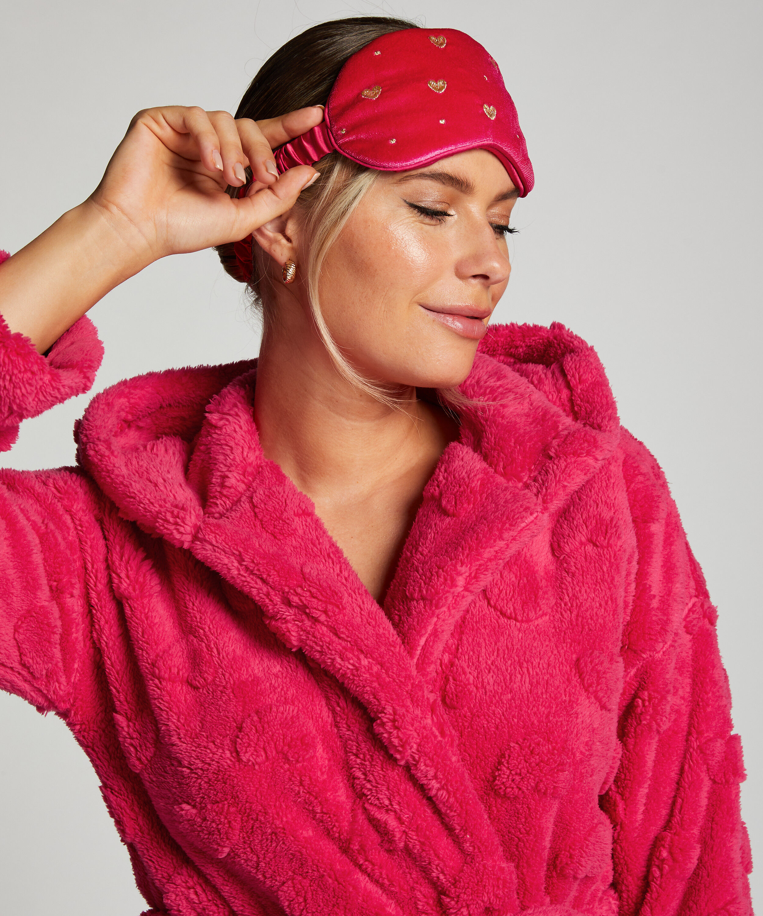 Sovemaske Velours, Lyser&oslash;d