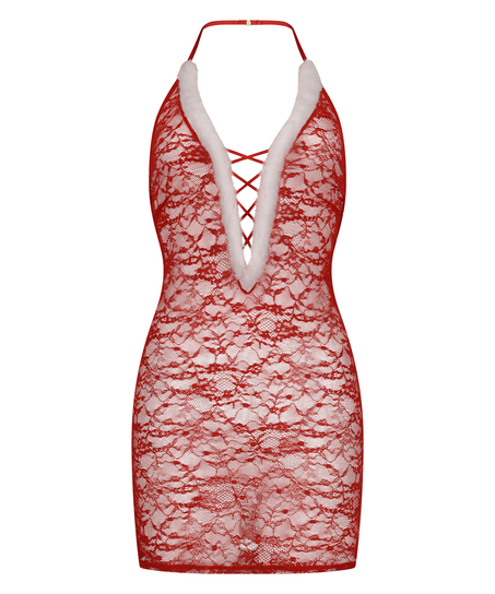 Natkjole Santa, rød