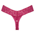 G-streng Floral lace, pink