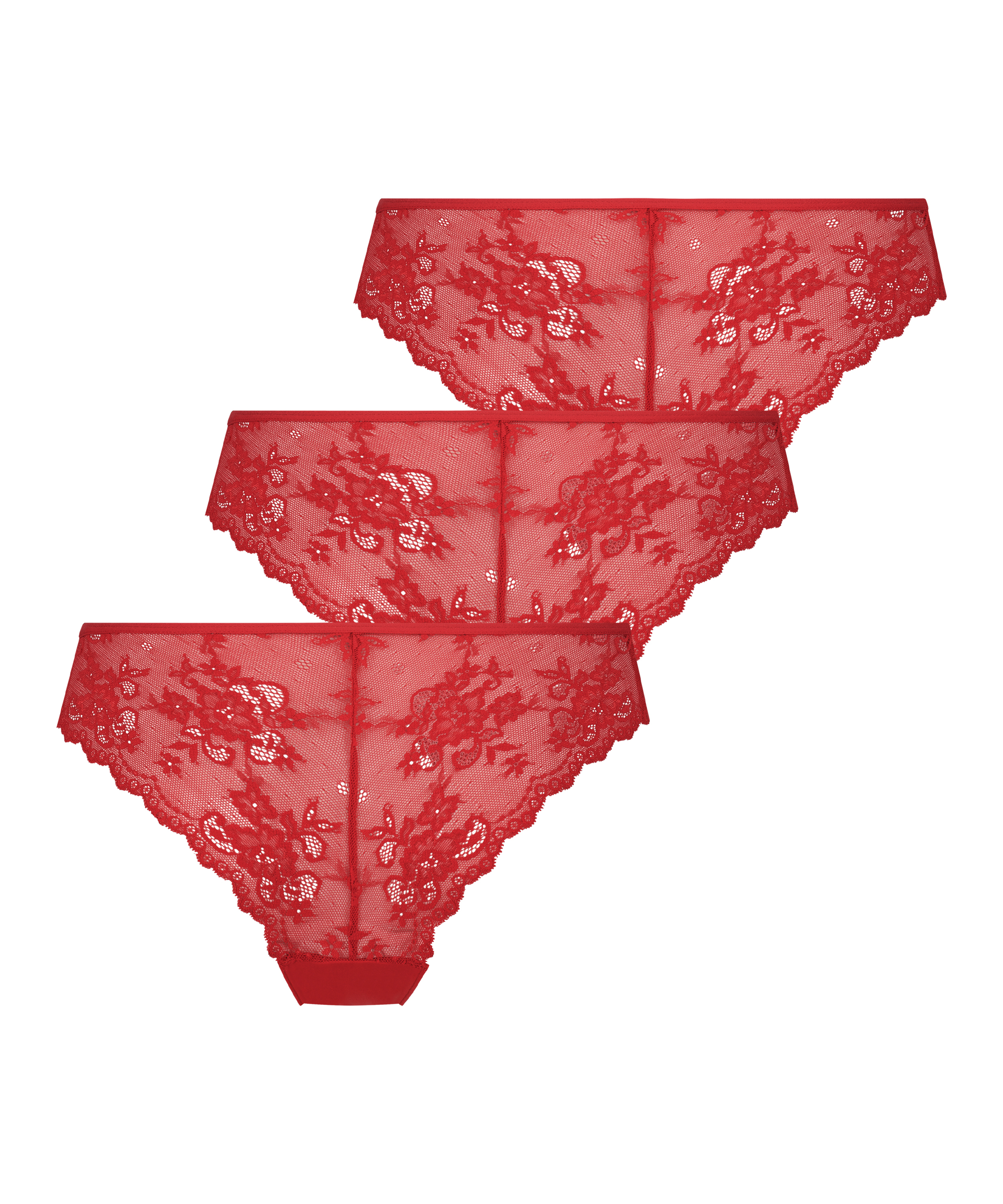 3-styks-pakning brasiliansk trusse Invisible, r&oslash;d, main