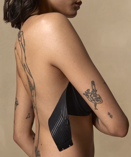 Formstøbt stropløs bøjle-bh Jane, Sort