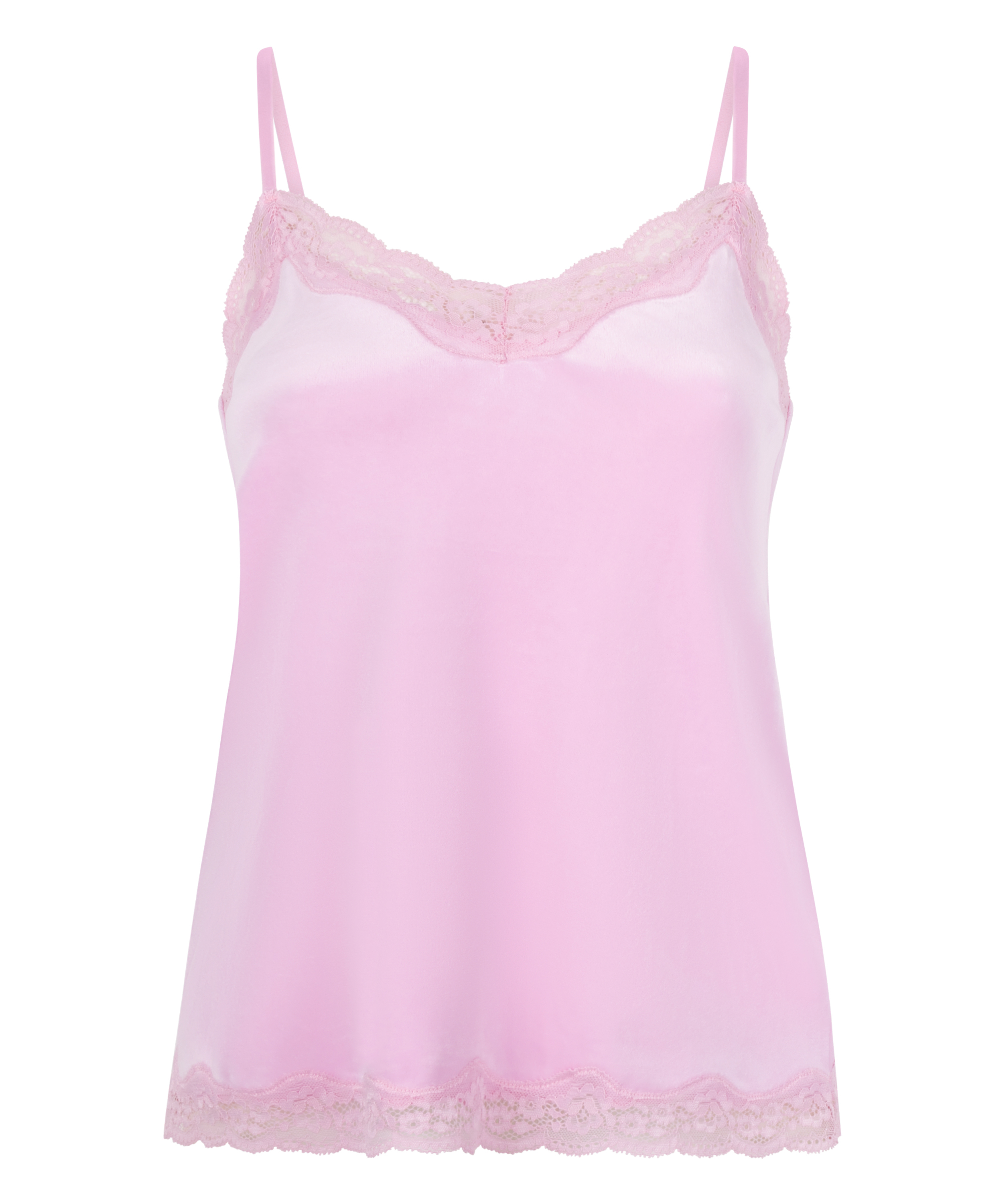 Cami top Velours Lace, Lyser&oslash;d, main