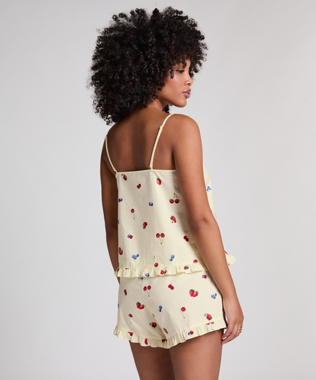 Vævet camisole, Gul