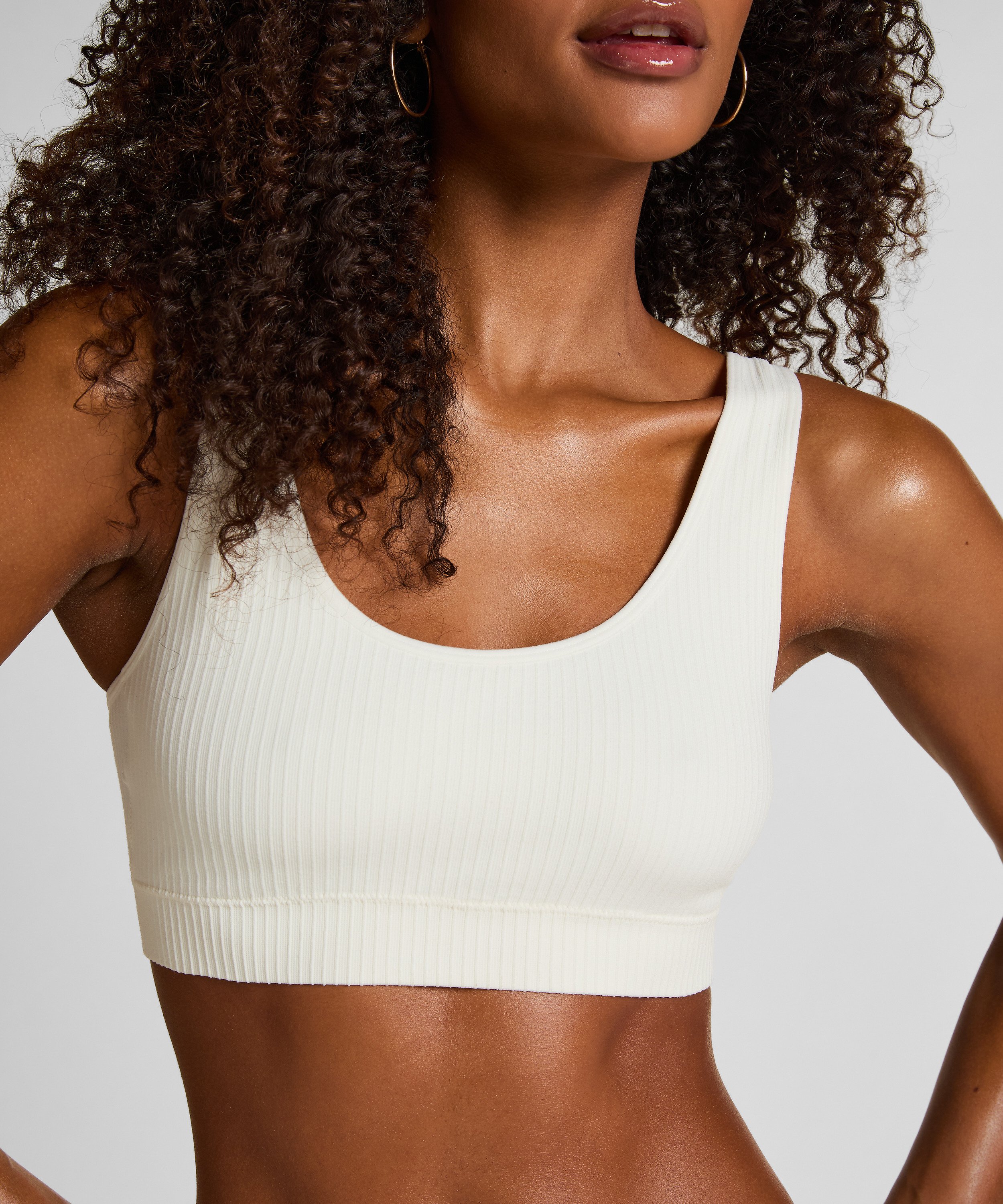Bralette Scoop Dianne, Hvid, main