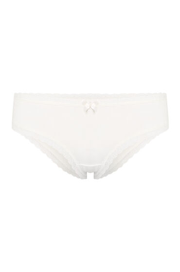 Hunkemöller Georgia brasiliansk bomuldstrusse Hvid