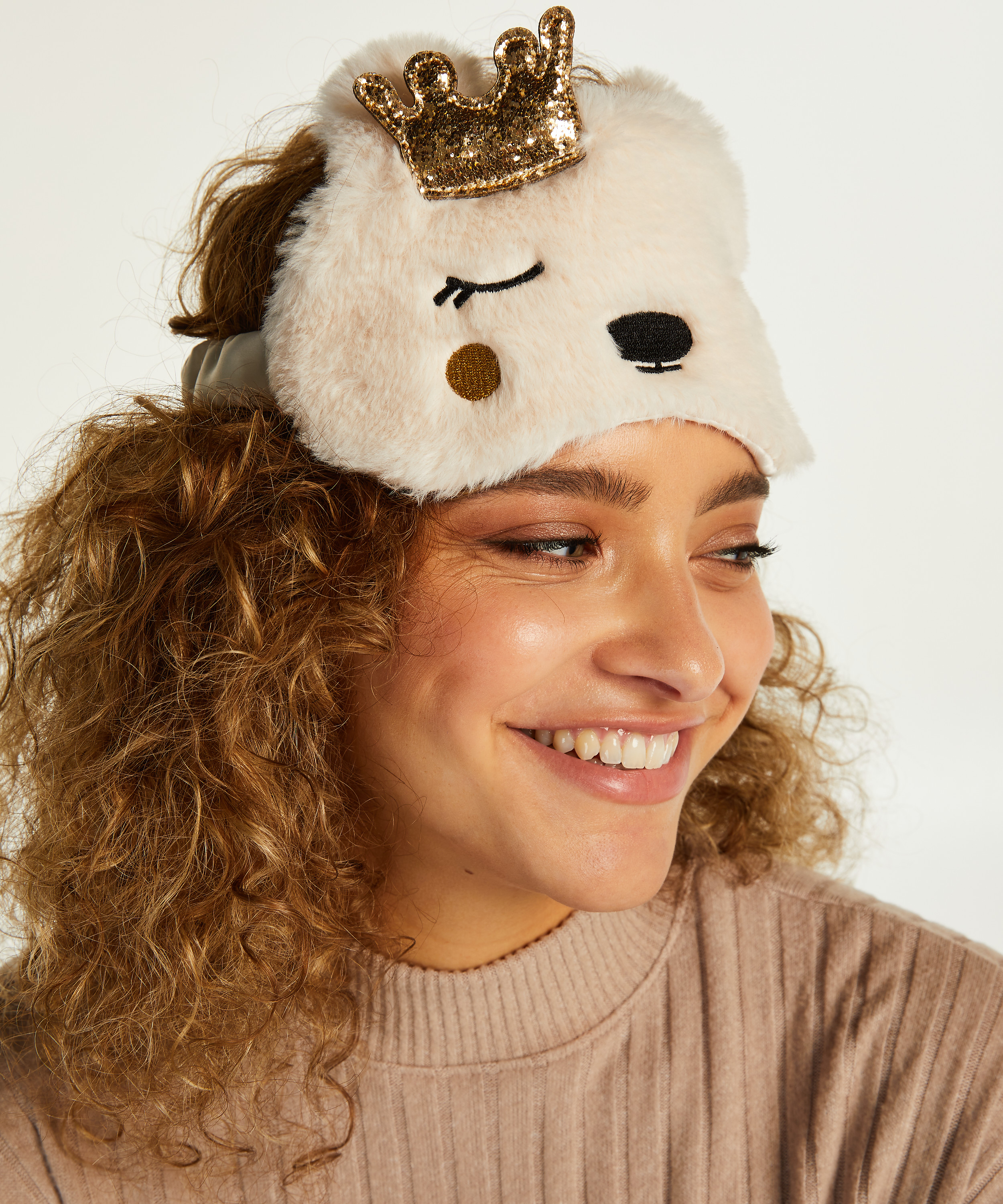 Sovemaske Animal, Beige, main