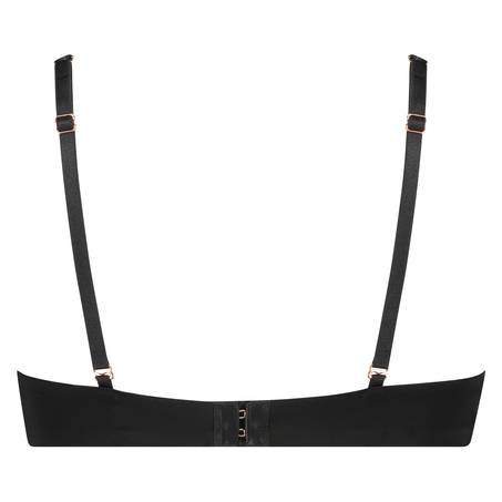 Formstøbt bøjle-bh med halv skål Genevieve, Sort