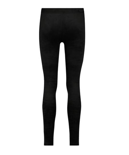 Legging Velour, Sort