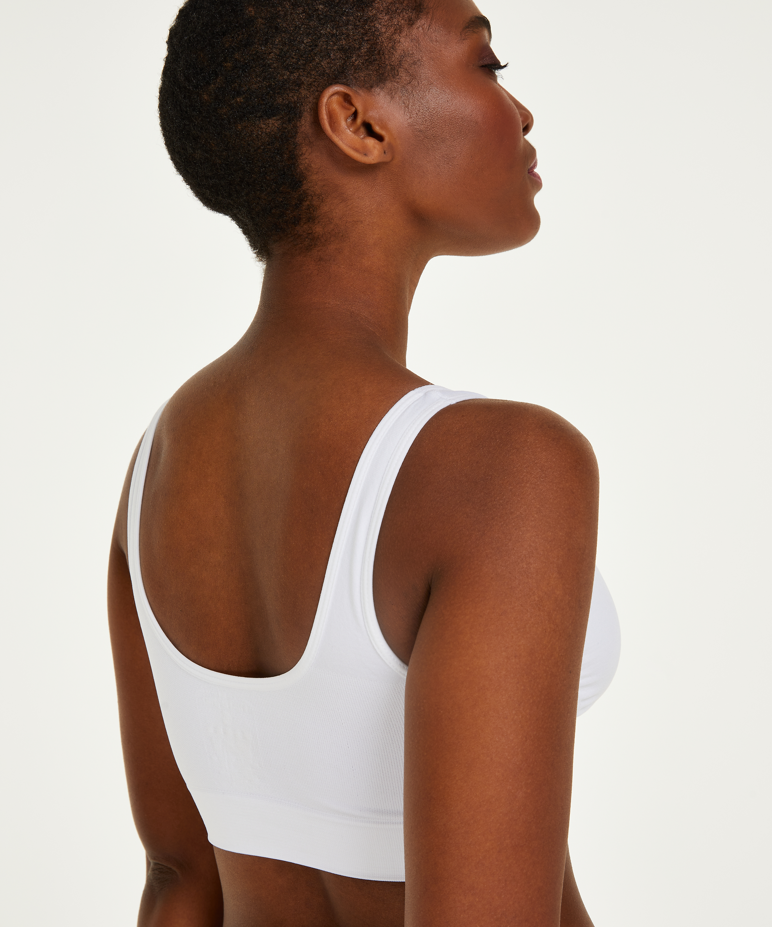 Basic bh uden bøjle, Hvid, main