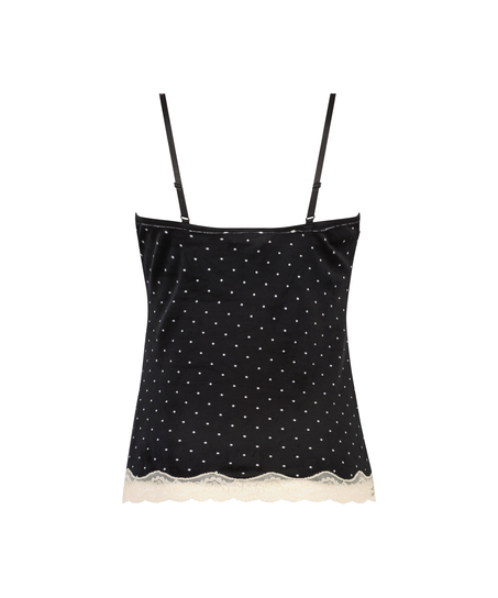 Velours Lace cami, sort