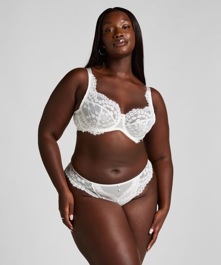 Ikke-formst&oslash;bt b&oslash;jle-bh Daisy, Hvid