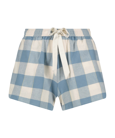 Short Twill Check, Blå