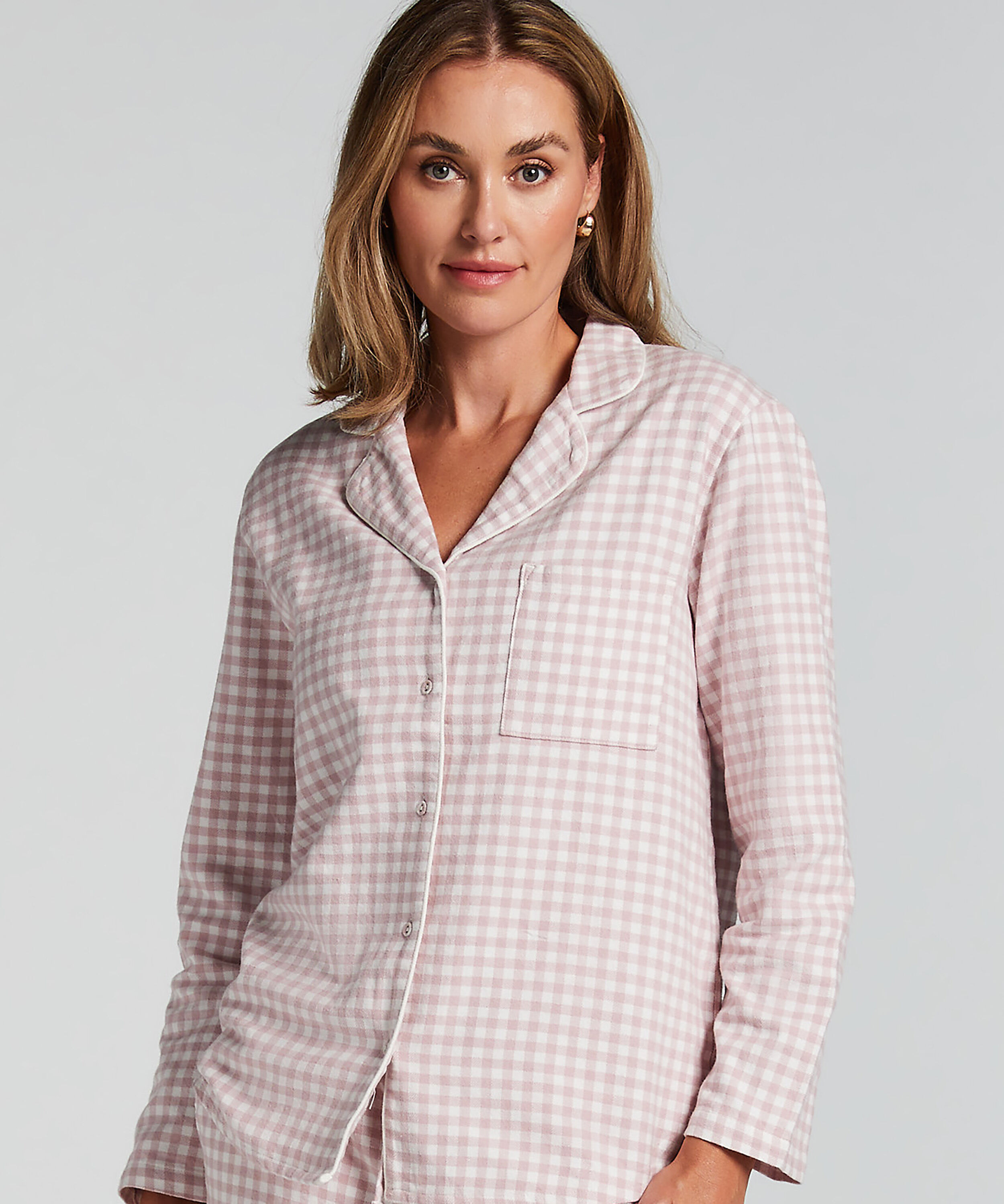 Pyjamastop Flonel Essentials, Lilla