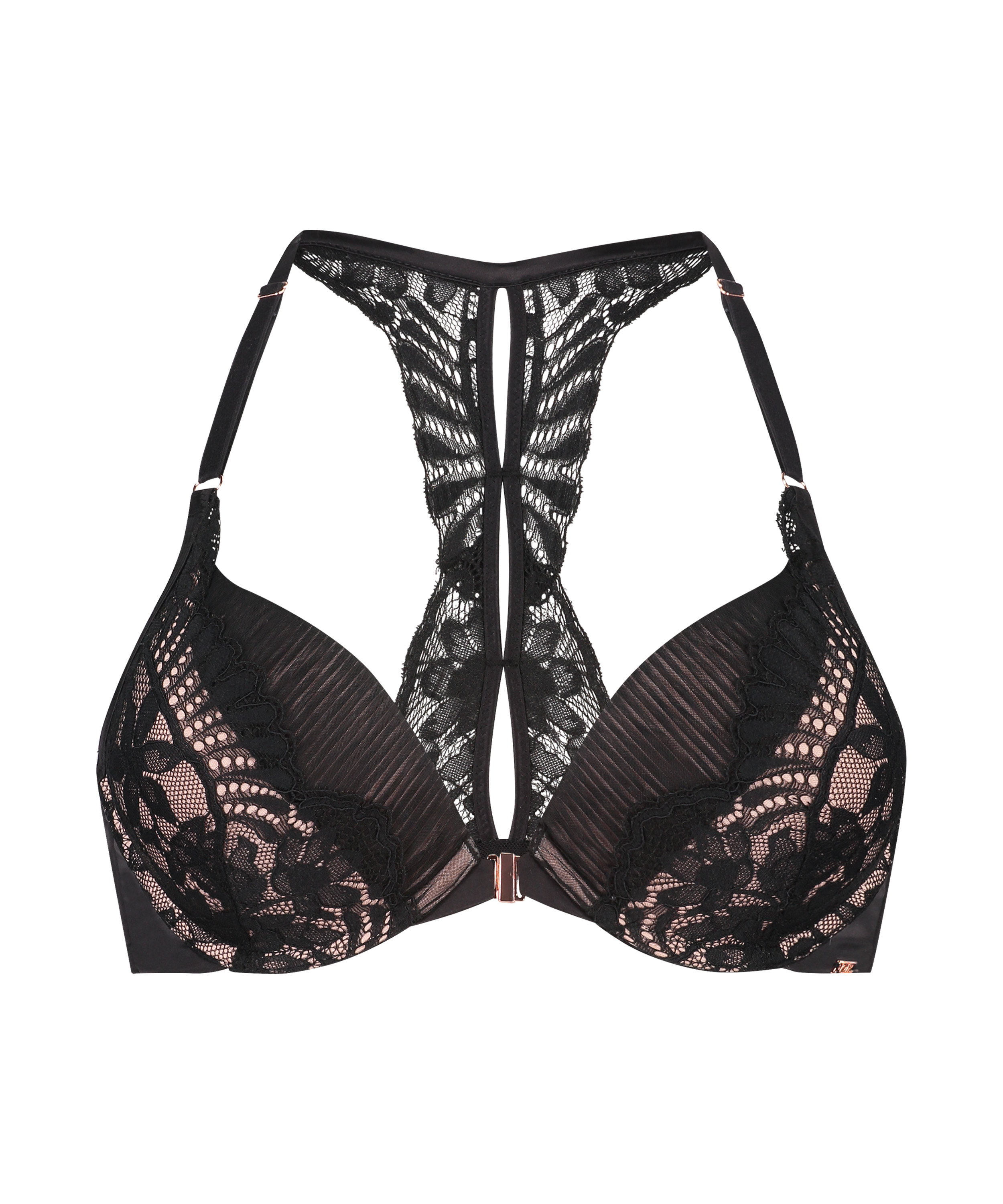 Formstøbt push-up-bøjle-bh Antonia, Sort, main