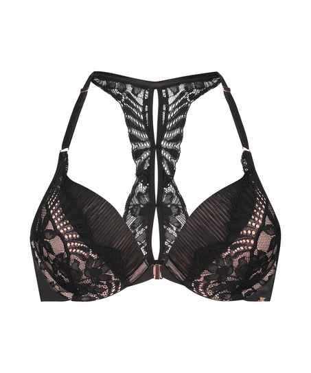 Formstøbt push-up-bøjle-bh Antonia, Sort