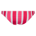 Candy Stripes lav Brasiliansk bikinitrusse, pink