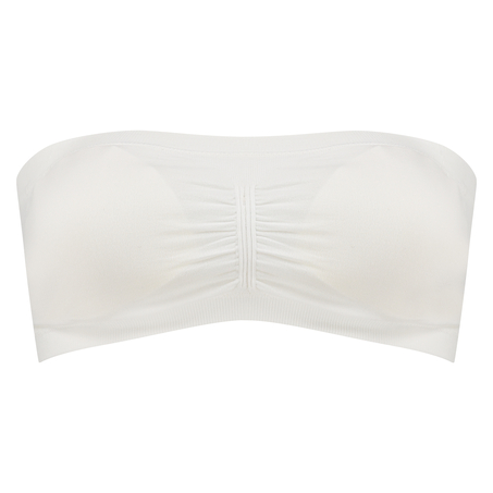 Seamless bandeau-top, Hvid