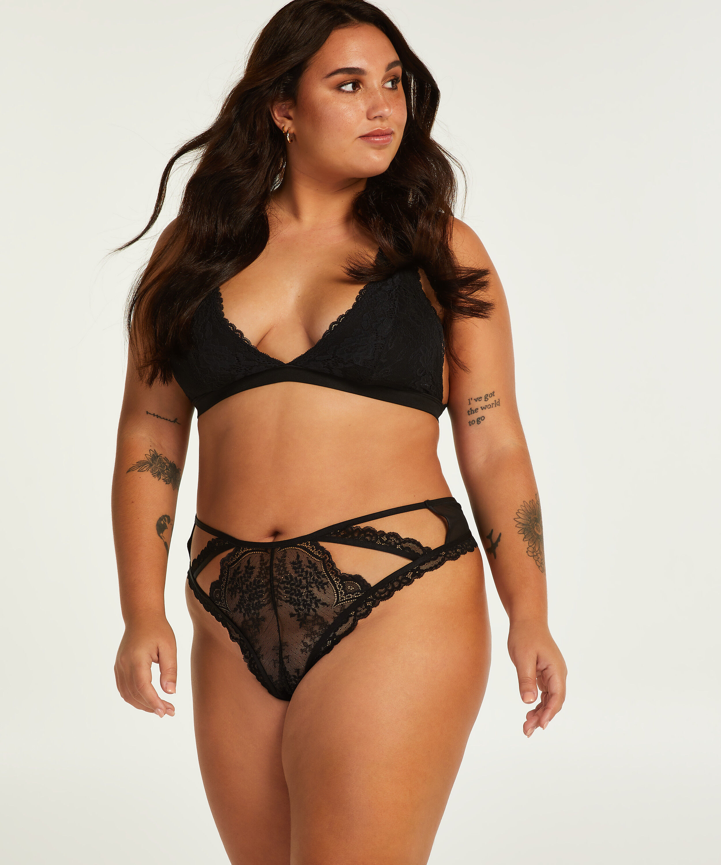 G-streng Cia Curvy, Sort