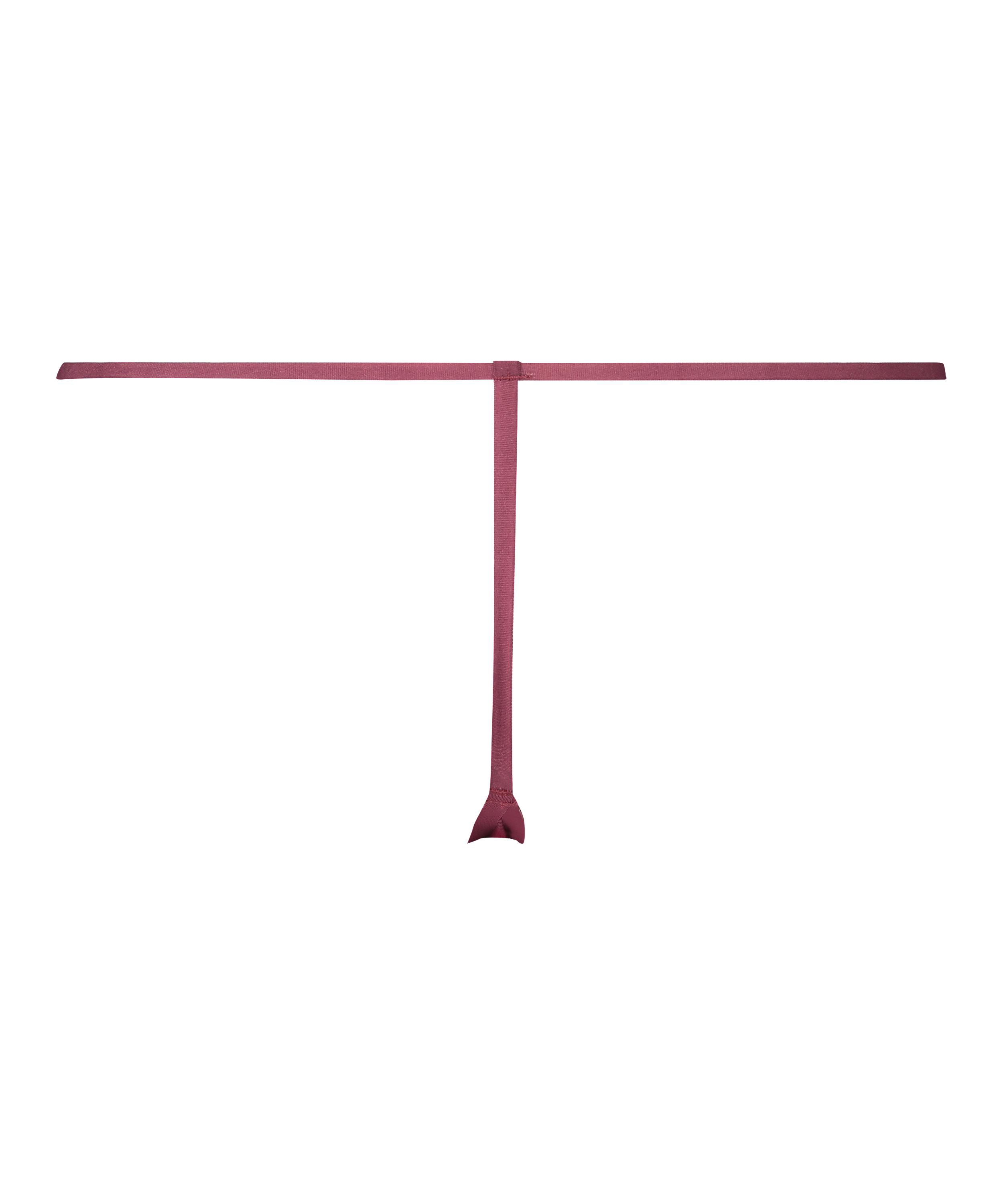 Stripe Mesh usynlig g-streng, rød, main