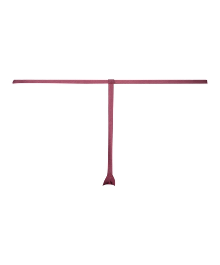 Stripe Mesh usynlig g-streng, rød